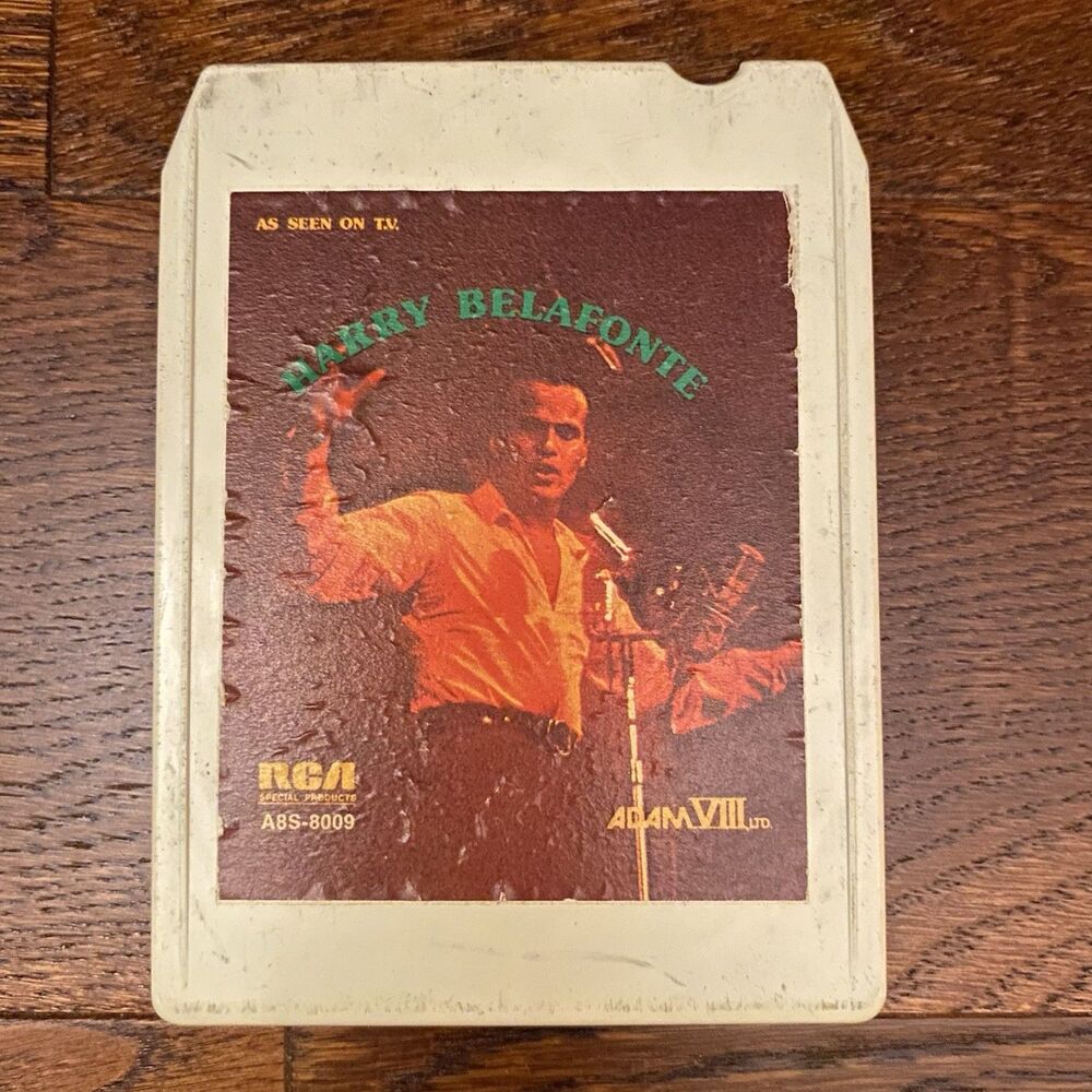 Belafonte As Seen On TV  8 Track Tape Master Recordings 1974 Day-O